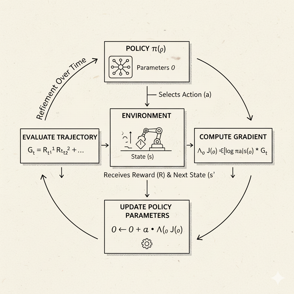 Policy Gradient Process