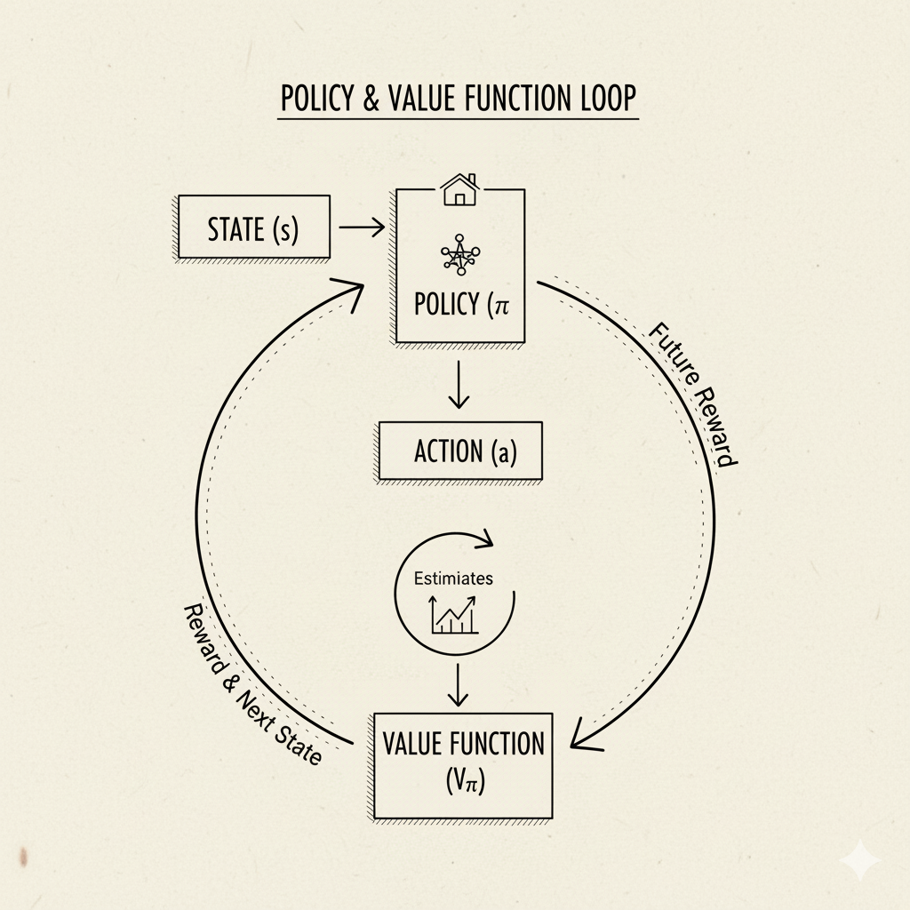 Policy and value functions
